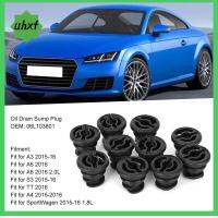 UHXF 10PCS การปรับเปลี่ยนการซ่อมรถยนต์ เครื่องมือเครื่องยนต์รถยนต์ สำหรับ Audi A4 A5 A6 SEAT สำหรับ VW โปโล Passat B8กอล์ฟ ปลั๊กท่อระบายน้ำมัน เครื่องยนต์เบนซินเครื่องยนต์ สำหรับรถยนต์รถยนต์ ปลั๊กฝาน้ำมัน