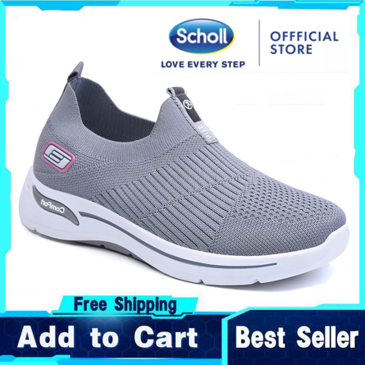 scholl-พัชเชอร์รองเท้าลำลองแฟชั่นสำหรับผู้หญิงรองเท้าโบ๊ทชูส์ของผู้หญิงรองเท้ากีฬารองเท้าสไตล์ลำลองรองเท้าผ้าใบสตรี-scholl-รองเท้าลำลองสำหรับผู้หญิงกลางแจ้ง