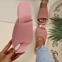 Summer Women Flat Sandals Flying Woven Non-slip Casual Outdoor Beach Sandals Comfortable Ladies Slippers Indoor Home Shoes