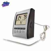 ❂ BBQ Thermometer Meter Meat Kitchen Cooking Oven Food Stainless Steel Probe Temperature for Grill Timer Kitchen Supply