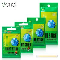 【CW】 DONQL 5/10Pcs Fishing Float Stick 4.5x37mm 7.5x75mm Fluorescent Lightstick Night Tackle