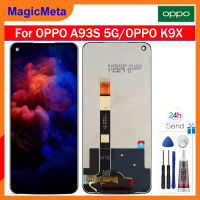 MagicMeta จอ LCD แบบดั้งเดิมสำหรับ Oppo A93s 5G PFGM00/OPPO อะไหล่จอแอลซีดี PGCM10 K9X หน้าจอ LCD จอแสดงผลหน้าจอสัมผัสประกอบ Digitizer สำหรับ Oppo A93s 5G PFGM00 OPPO K9X PGCM10 LCD