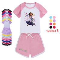 COD SDFGDERGRER Summer New Disney Encanto Girls Homewear Two-piece Fashion Casual Cute Pajamas Set Summer Kids Sportswear (3-15Y)