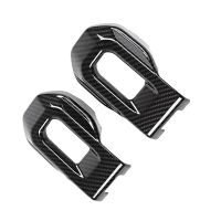 2Pcs Hood Latch Lock Catch Decoration Cover Trim Spare Parts for Jeep Wrangler JL JLU Gladiator JT 2018-2023 ABS Carbon Fiber