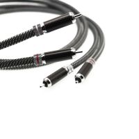 1 pair Audiomeca hifi audio cable silver plated conductor RCA terminal