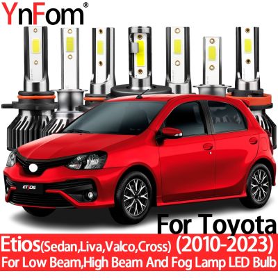 卍℗ YnFom For Toyota Etios K1 2010-2023 Special LED Headlight Bulbs Kit For Low BeamHigh BeamFog LampCar Accessories