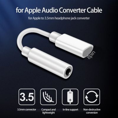 Type C To 3.5 Jack Apple Port To 3.5mm Headphone Adapter Audio AUX Jack Converter Audio Converter Cable For Apple Phone Supplies