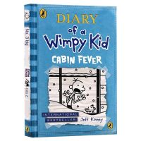 English original Kids Diary 6 Diary of a Wimpy Kid Cabin Fever crying bag Diary childrens English extracurricular reading chapter Bridge book Cartoon picture story book English original book