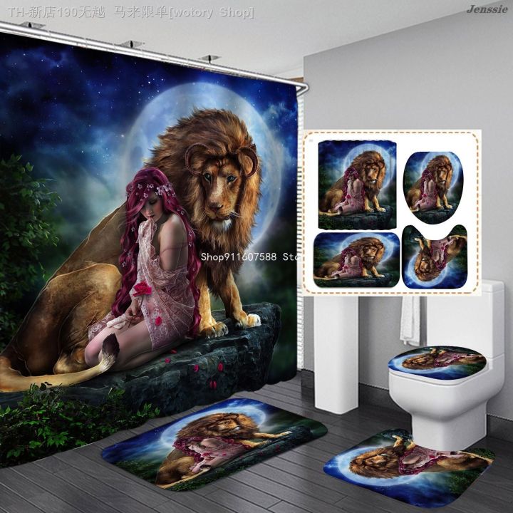 cw-print-shower-curtains-tiger-curtain-set-anti-slip-soft-toilet-lid-cover-rugs