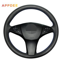 Handsewing Black Artificial Leather Steering Wheel Covers for Mercedes-Benz CLS 280 300 350 500 GLK 300 2008-2010 C180 C200 C350