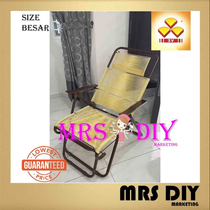 folding chair 3V KERUSI MALAS BIG SIZE / RELAX CHAIR / LAZY CHAIR