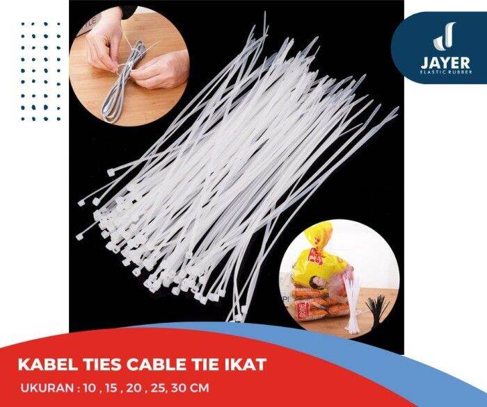 Kabel Ties Cable Ties Hitam Putih Multi Ukuran Pengikat Serbaguna Lazada Indonesia 8552