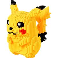 5210pcs/set Pokemon Anime Pikachu Diamond Micro Building Blocks Games Model Mini Bricks Figures Decompression Toys For Kids Gift