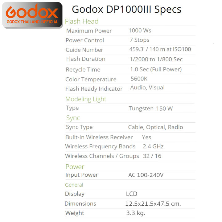 godox-studio-flash-dp1000iii-c-set-ชุดไฟสตูดิโอ-1000w-รับประกันศูนย์-godox-thailand-3ปี-dp1000-iii