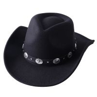 Mens Western Cowboy Hat Womens Mens Rolled Edge Cowgirl Fedora Hat With Leather Fedora Hat Toca Toca Knight Hat