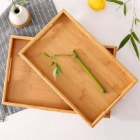 【YF】 Rectangular Tray Storage Trays Serving with Handles Hotel Dinner Plate