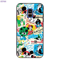 Eet69 สำหรับSamsung Galaxy A8 + 2018/A8 PLUS 2018 Disney Pattern-12 Soft Silicon Black TPUปกโทรศัพท์เคสหลัง