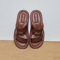 himmshoes - TONTO whiskey brown รองเท้าแตะชาย2023 รองเท้าแตะหนังแท้ รองเท้าแตะชาย รองเท้าแตะหนังสำหรับผู้ชาย รองเท้าแตะหนังแฟชั่น