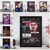 F1 Motorsport Classic Championship ทีมสีแดงสูตรรถ Rally ภาพวาดผ้าใบ Wall Art Aesthetic Room Decor Poster