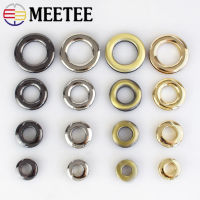 410pc Meetee 10-25mm Metal O Ring Buckles Eyelet Screw Buckle for Hangbag Belt Strap Dog Chain Clasp Accessories Leather Craft