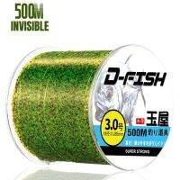 2023 New 500M 3D Spoted Invisible Fishing Line Color Changing Monofilament Nylon Line Speckle Fluorocarbon Coated Line Pesca