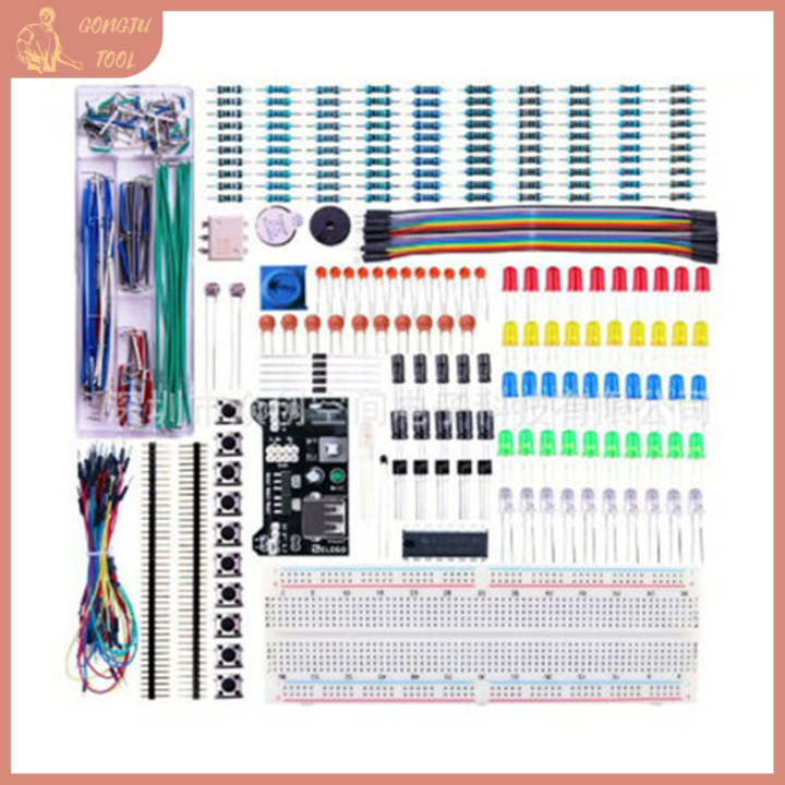 Breadboard  Components Tools + Power Supply