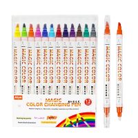 Dgjghkdg แปรงสีปลายชุดเปลี่ยนสำรองสีสำหรับ DIY ปากกาไฮไลท์เครื่องเขียน