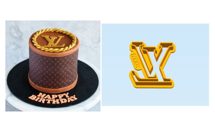LV FONDANT CAKE DECORATING CUTTER OR STAMP