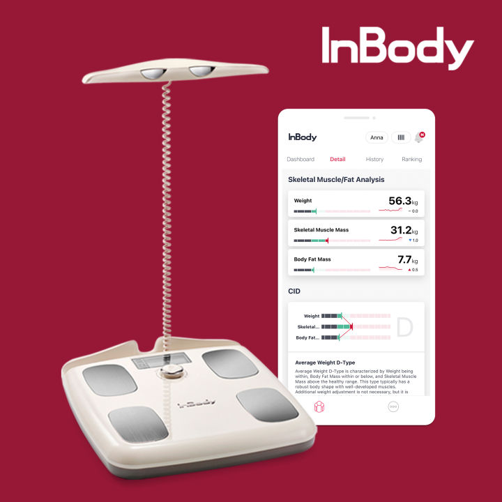 InBody H20N Dial Smart Scale Body Fat and Muscle Composition Analyzer 2  colors