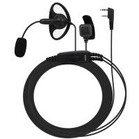 Retevis Walkie-Talkie Headset With Microphone Rod D-Type Ear Hanging K Head/M Head Double Ptt Finger Ptt