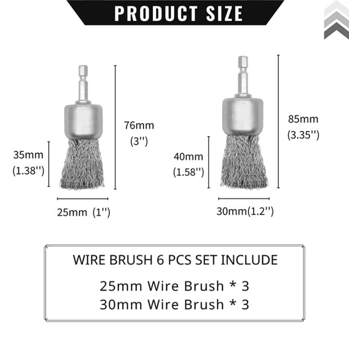 1set-wire-brush-wheel-silver-new-for-drill-1-inch-crimped-end-wire-brushes-1-4inch-hex-for-paint-surface-and-small-spaces
