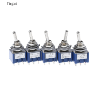 Tirgat 5pcs 6 P สลับสวิตช์6A 125VAC 6 Pin DPDT ON-ON MINI TOGGLE SWITCH ใหม่