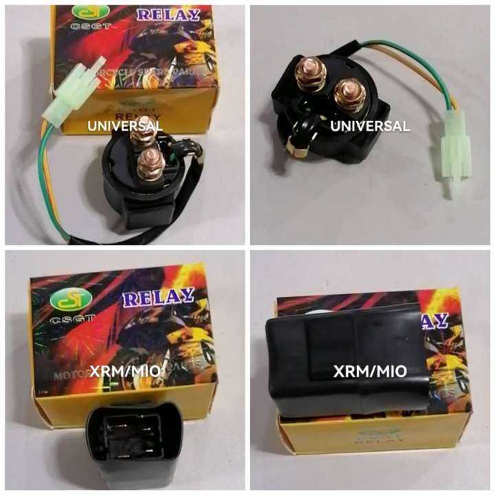 MOTORCYCLE STARTER RELAY FOR XRM/MIO/UNIVERSAL Lazada PH