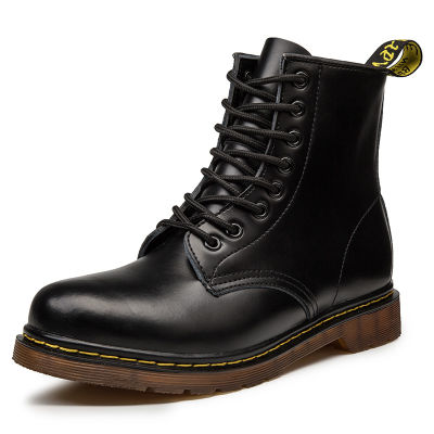 TOP☆Dr.Martens 1460 Martin Boots Crusty Couple Models Shoes Boots Smooth leather boots round head Unisex Work Shoes Size35-48