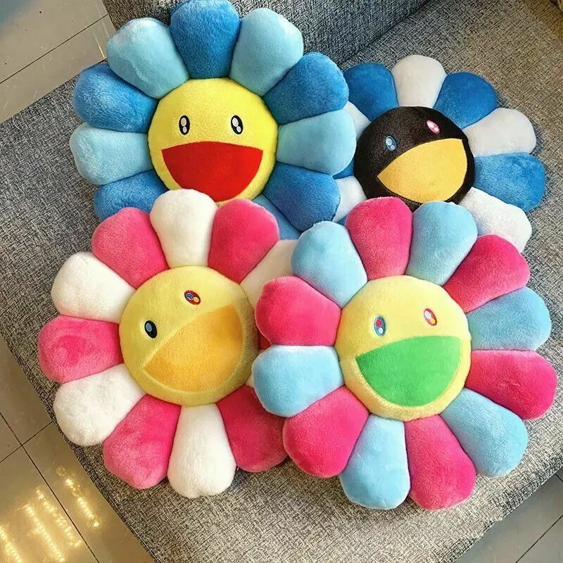 takashi murakami flower keychain or plush pillow / stuffed animal