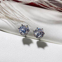 100 925เงินสเตอร์ลิง0.5-1กะรัต D สี Moissanite Stud ต่างหูสำหรับผู้หญิงคุณภาพสูงประกายงานแต่งงานเครื่องประดับ