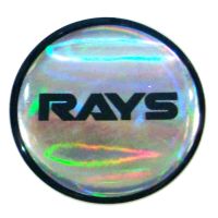 44mm. สติกเกอร์ RAYS สติกเกอร์ติดดุมล้อ สติกเกอร์เรซิ่น กว้าง 44 มิล.(4.4เซนติเมตร)