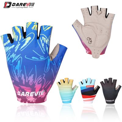 DAREVIE Cycling Gloves Summer Shockproof Breathable Mans Womens Cycling Gloves Half Finger High Quality MTB Road Bike Gloves