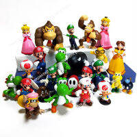 Super Mario Luigi Yoshi Odyssey Donkey Kong Wario PVC Action Toy Figure Collectible Puppets Model Toy For Children birthday gift