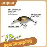 ARQEAR529453 Wobbler เหยื่อปลอมแบบลอยน้ำ Crankbait เหยื่อตะของอตกปลาเบสแขวน38Mm/6G