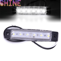 Shine 1PC 12V 6LED รถบรรทุกด้านข้างเครื่องหมายไฟ LED ต่ำพ่วงไฟด้านหลัง