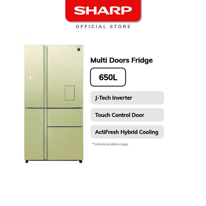 sharp fridge 650l