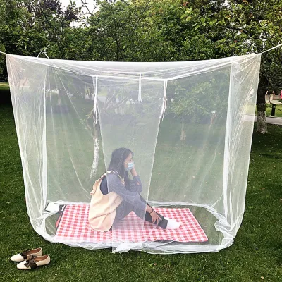 White Camping Mosquito Net Outdoor Anti-mosquito Insect Mesh Tent เต้นท์แคมปิ้ง เต้นท์แคม เต็นท์ Net