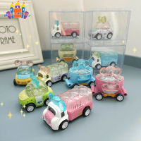 SS【ready stock】Q Version Alloy  Mini  Pocket  Car  Toy Color Cartoon Car Model Building Blocks For Kids