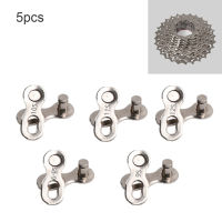 5คู่ Universal Bike Chain Quick Link Connector ล็อค Power Chain Quick Release Buckle สำหรับจักรยาน Missing Link 6 7 8 9 10 11 12ความเร็วเงิน