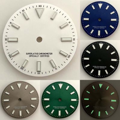 :{“:” 2023ใหม่ไม่มีปฏิทิน28.5มม. หน้าปัดนาฬิกาสีเขียวหน้าปัดนาฬิกาเรืองแสงสำหรับ NH35 NH36การเคลื่อนไหวนาฬิกากลไกอุปกรณ์เสริม