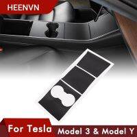 【cw】 Heenvn Model3 Car Central Console Panel Sticker Tesla Y 3 Accessories 2020 Upgraded Styling Protection Film 3pcs ！