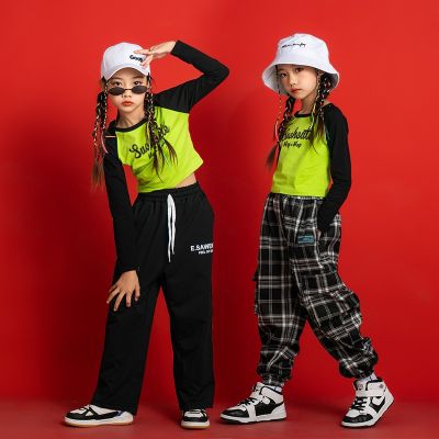 [COD] Childrens costumes girls dance childrens hip-hop T-stage catwalk trendy clothes fried street fashion suits spring and autumn