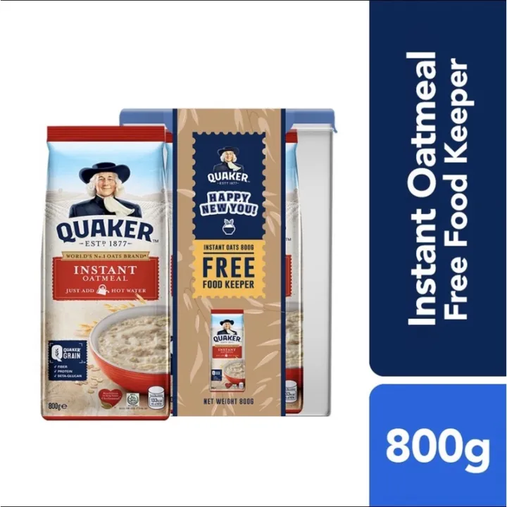 Quaker Instant Oats 800g With Food Keeper 