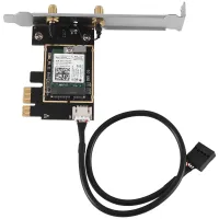 AC7260 7260NGW WiFi Card 2.4G/5G 867Mbps 802.11AC+Bluetooth Wireless Card Adapter PCIE Adapter with 2X8DB Antenna